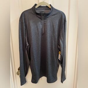 HUK Icon X 1/4 zip long sleeve NWT L volcanic ash